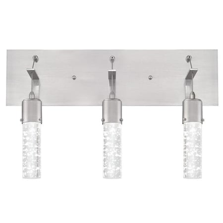 Westinghouse Westinghouse Lighting 6372100 22 watt 3 Light LED Wall Fixture with Bubble Glass - Brushed Nickel 6372100
